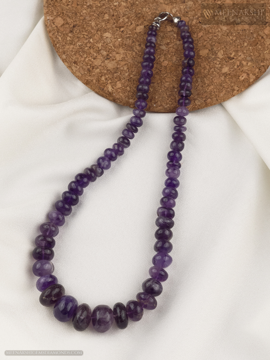 Amethyst Bead Necklace Strand, Small 4mm | Amethyst beads, Beaded necklace,  Single strand necklaces