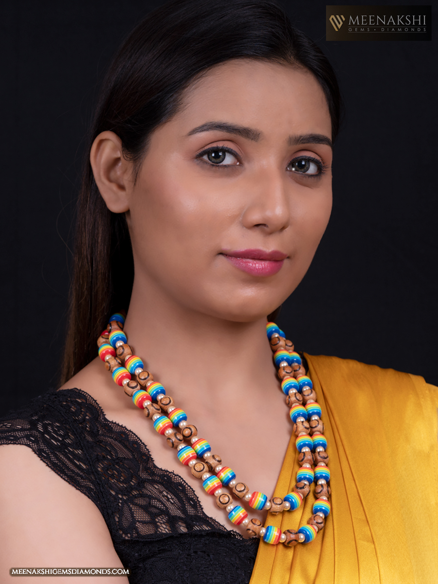 wooden beads necklace - urban junky's collections of jewellery-tuongthan.vn